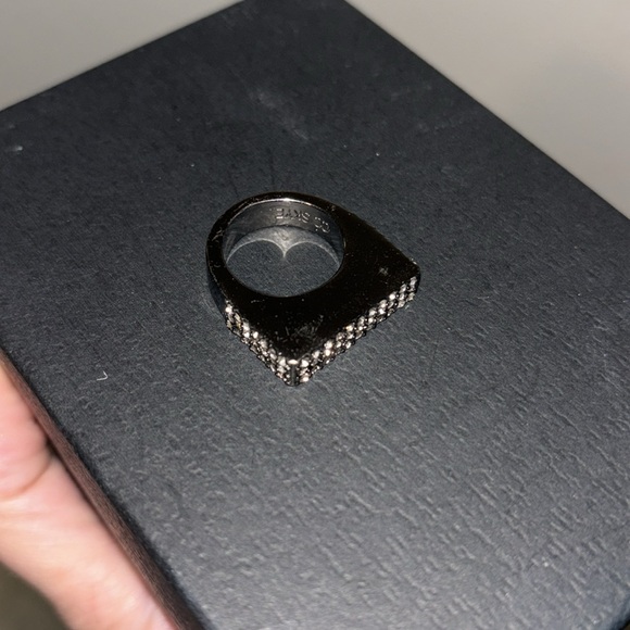 CC Skye Black Geometric Ring - Size 6 - Picture 3 of 4